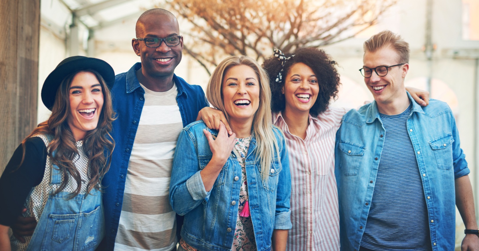 Group of young people happy